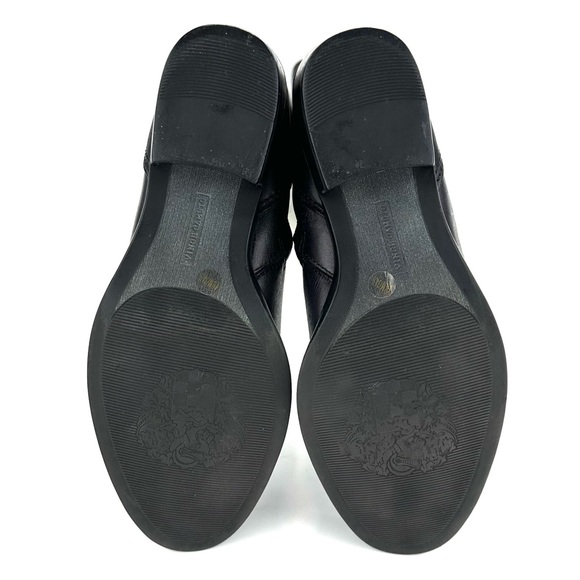 VINCE CAMUTO BOLLO BLACK LEATHER BLOCK HEEL STUDDED OVER-THE-KNEE/KNEE HIGH BOOT - Picture 7 of 14